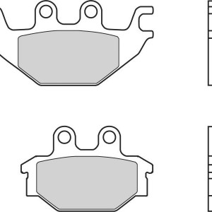 Placute frana spate Brembo sinter 07GR5209