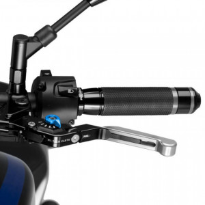 Clutch lever without adapter PUIG 24PNA extendable folding silver/blue