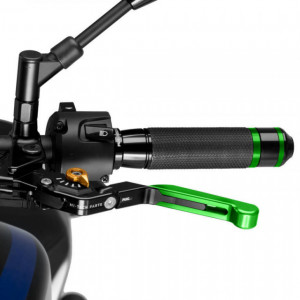 Clutch lever without adapter PUIG 24VNO extendable folding green/gold