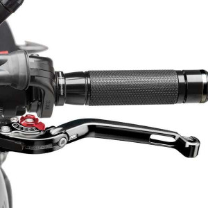 Clutch lever without adapter PUIG 260NR foldable negru/rosu