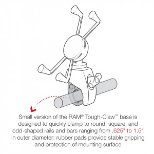 RAM PHABLET RAM X-GRIP W/TOUGHCLAW