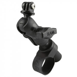 UNPKD RAM HANDLEBAR MOUNT WITH ACTION CAMERA ADAPTER SHORT ARM