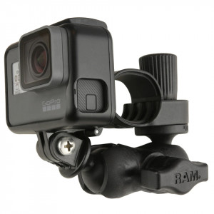 UNPKD RAM HANDLEBAR MOUNT WITH ACTION CAMERA ADAPTER SHORT ARM