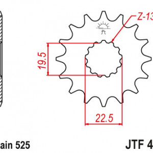 PINION FATA JTF433-14