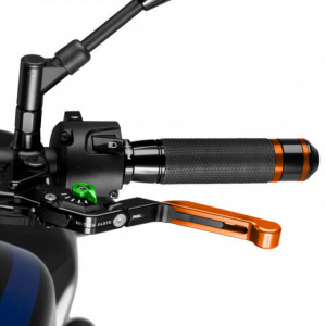 Clutch lever without adapter PUIG 24TNV extendable folding orange/green
