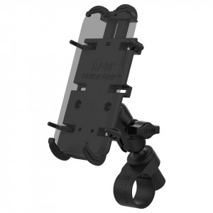 UNPKD RAM HANDLEBAR MOUNT WITH QUICK-GRIP XL PHONE HOLDER SHORT ARM