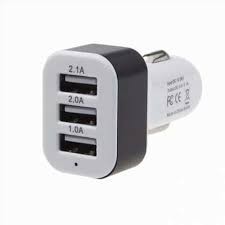 Incarcator auto USB (3USB) 1A+2A+2.1A - Negru