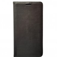 Husa flip cover magnet ascuns piele Samsung J7 (2017) - Negru