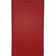 Husa carte magnet ascuns Huawei P8/P9 lite (2017) Pânză - Rosu