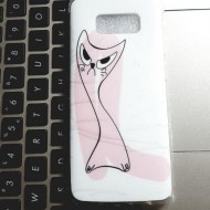 Husa TPU pink cat Samsung S8