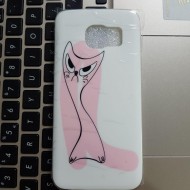 Husa TPU pink cat Samsung S7 Edge