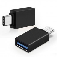 Adaptor USB 3.0 la type-c negru