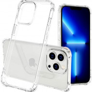 Back Case anti shock 0.5 mm for iPhone 13 Pro, Transparent