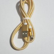 CABLU USB C IMPLETIT MUFA METALICA GOLD 1,5m