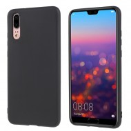 Husa silicon slim mat Huawei P20 - Negru