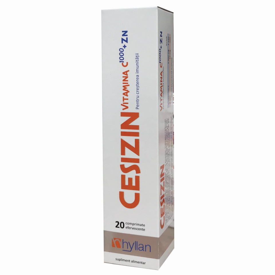 Cesizin Vitamina C 1000 Zn Tablete Efervescente