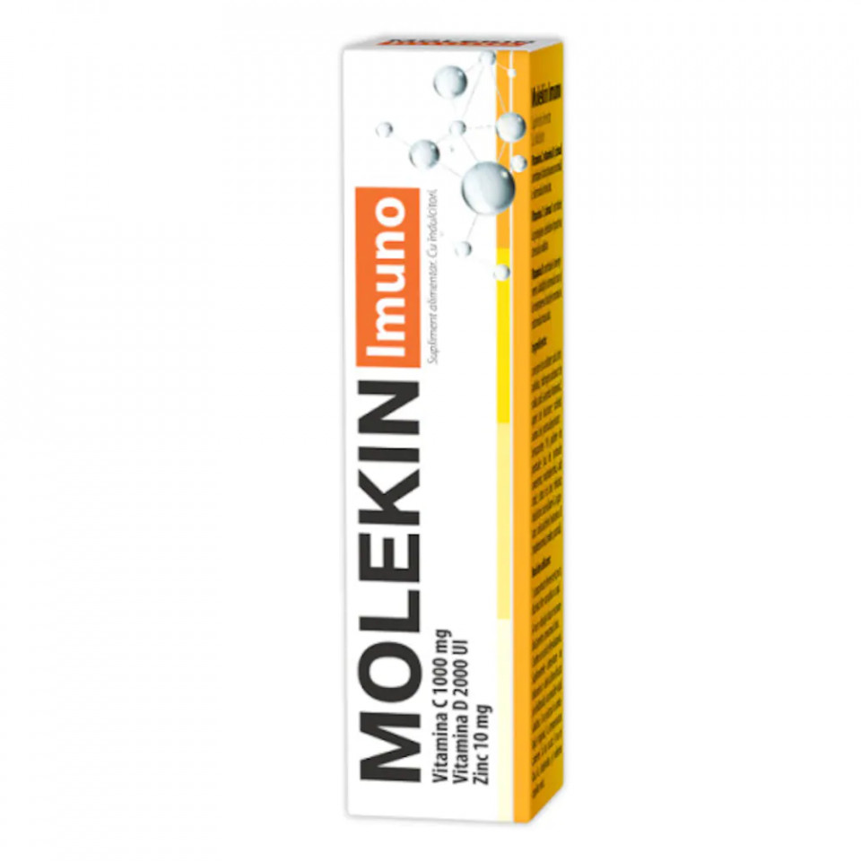 Molekin Imuno C 1000 Mg D 00 Ui Si Zn 10 Mg Comprimate Efervescente