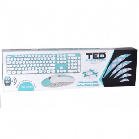 TASTATURA SI MOUSE WIRELESS 2,4GHZ 1000DPI
