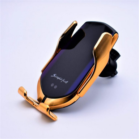 Suport auto cu incarcare wireless,glisare automata,QI, – R1