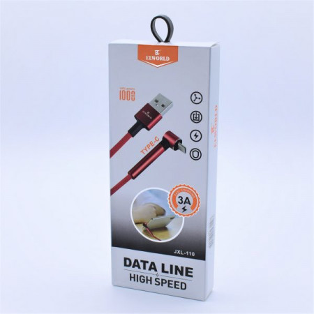 Cablu De date Si Incarcare Elworld,Mufa Dubla si Suport Telefon,USBType C,Quick,3 A MAX – JXL-110