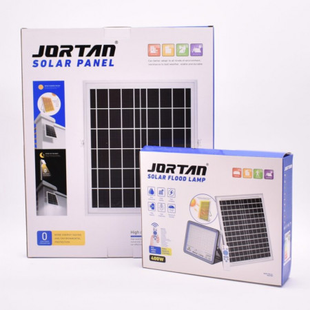 Proiector 400W cu LED SMD, panou solar si telecomanda – JT-BS400W-TYTZ