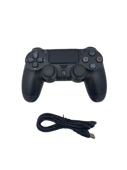 Joystick Controller Gamepad cu fir Controller, compatibil Playstation 4 , cu vibratii, Negru