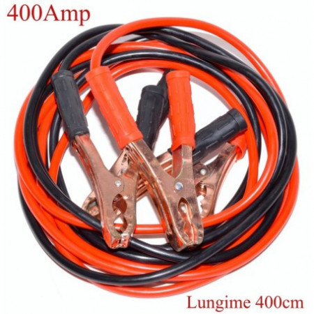 Cabluri curent auto cu clesti 400 AMP, 4M. Satisfactie garantata.