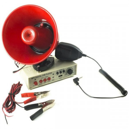 Portavoce megafon auto 25W USB microfon inregistrare suport magnetic
