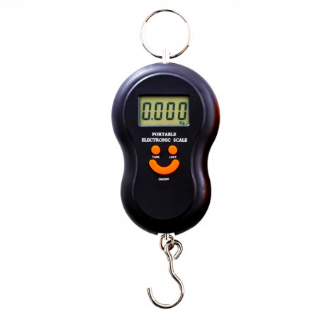 Cântar electronic de mână cu carlig, digital, capacitate maximă 50 kg