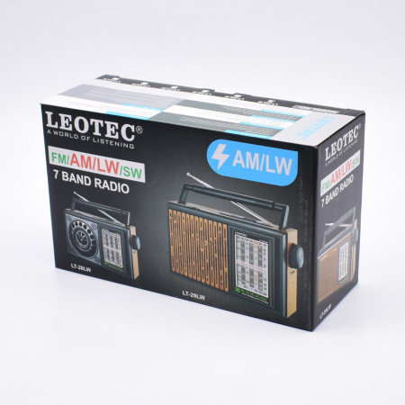 Radio Portabil ,FM,AM,LW,SW 7 benzi ,LEOTEC LT-28LW
