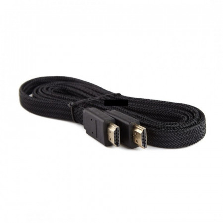 Cablu hdmi hdmi, ULTRA HD, plat, 4K3D, conectori auriti, PS3, PS4, PS5 - 1,5M
