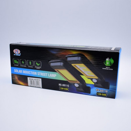 Lampa Solara Cu Acumulator De Exterior,Telecomanda, LED COB 128 – HS-8011C