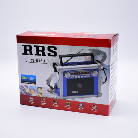 Radio Cu Mp3 portabil,microSD/SD/USB,FM,AM,SW1,SW2,Lanterna,RRS -RS-615U