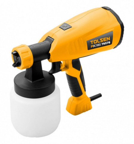 Pistol de vopsit electric 400W 800ml FX-Force Xpress 1912, Techstarstrading.ro, capacitate recipient de vopsit 800ml, maner ergonomic, buton de control debit aer/vopsea, motor puternic, supapa de presiune ajustabila, accesoriu pentru curatare inclus.