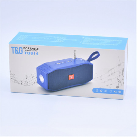 Boxa Portabila Cu Bluetooth,USB,microSD,AUX,Lanterna,Radio,Hands-Free,Incarcare Solara – TG-614