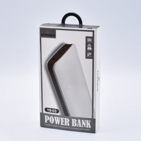 Power Bank cu Lanterna ,20000 mAh,3 iesiri USB – YB-03