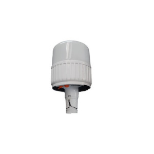 Lampa portabila tip bec cu incarcare la retea si solara, 5 moduri de iluminare, indicator lumina baterie, alb rece