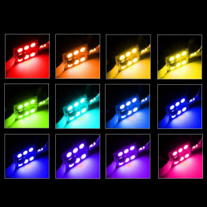Led RGB Auto 36mm cu Telecomanda 