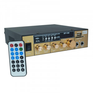 Amplificator receiver Bluetooth BT-158, USB, telecomanda