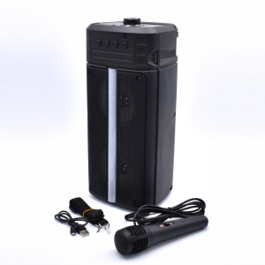 Boxa Portabila Cu MP3,USB,Bluetooth,Radio FM,Microfon,Led Speaker, – ZQS-4242