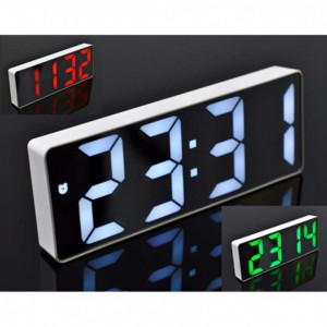 Ceas digital de camera, termometru, GH0712L, Display LED, Functie Snooze, Temperatura, alarma