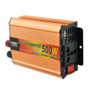 Invertor auto pentru alimentarea echipamentelor electrice , 12V 220V , Port USB 5V putere 500W / 1000W