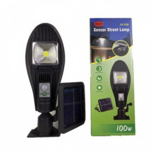Lampa solara exterior, senzor de miscare, JX-256 100W LED COB, IP65, 3 moduri de iluminare