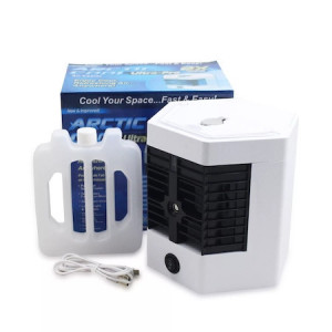 Cu mini aerul condiționat Arctic Cool Ultra Pro, poți să te bucuri de o răcire prin evaporare și umidificare a aerului într-un mod eficient și convenabil. Designul compact și alimentarea USB fac ca acest dispozitiv să fie ușor de utilizat și de transporta