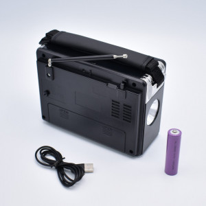 Radio Cu Mp3 portabil,TF/USB,SW,AM,FM,AUX,Lanterna,Ceas,Waxiba -XB-531C