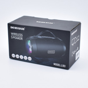 Boxa Portabila Cu MP3,TF/USB,Bluetooth,AUX,Radio FM,LED RGB BOOMS BASS – L103