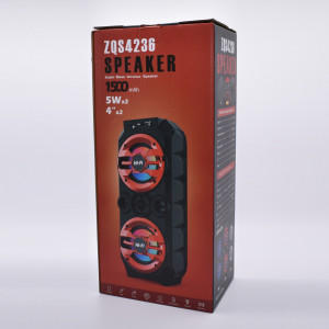 Boxa portabila cu radio fm, MP3, Card-TF, USB, Bluetooth, Microfon, AUX, LED RGB SPEAKER - ZQS-4236