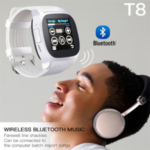 Ceas Smartwatch T8 cu Functie Apelare, SMS, Camera, Bluetooth, Pedometru, Monitorizare somn