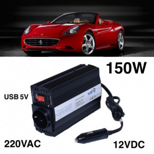 INVERTOR AUTO 150W, 12V-220V + USB