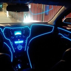 Lumina ambientala Fir 5m neon, alimentare cu baterii – EL-DC3V5M